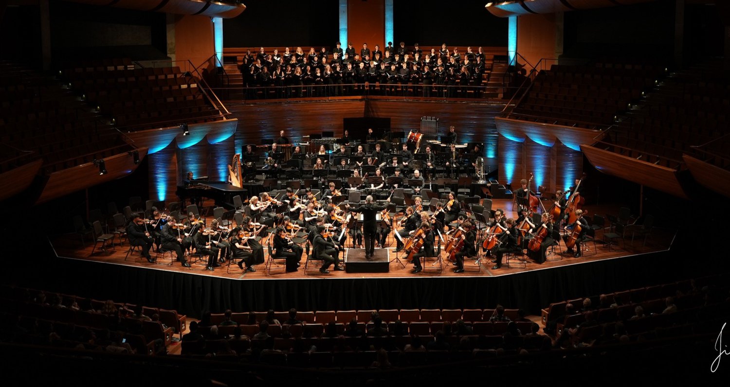 Wellington Youth Orchestra performing in concert