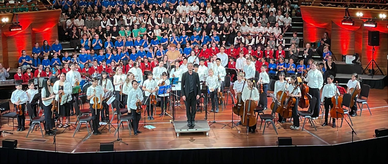 Wellington Youth Sinfonietta performing on stage